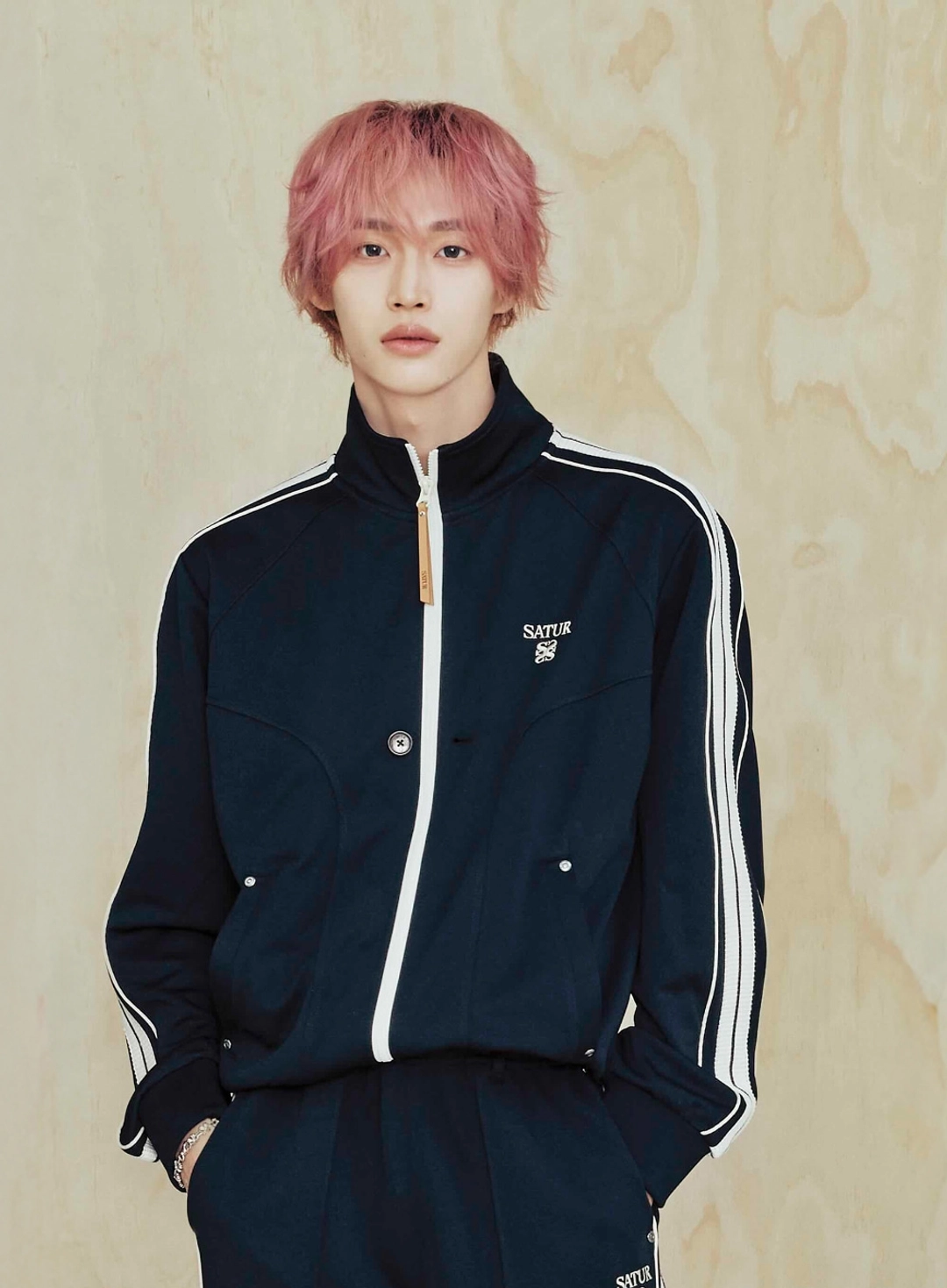 세터 [RIIZE\'s Pick] Essential Lawton Track Zip-up Jacket - Black 상품 이미지 2