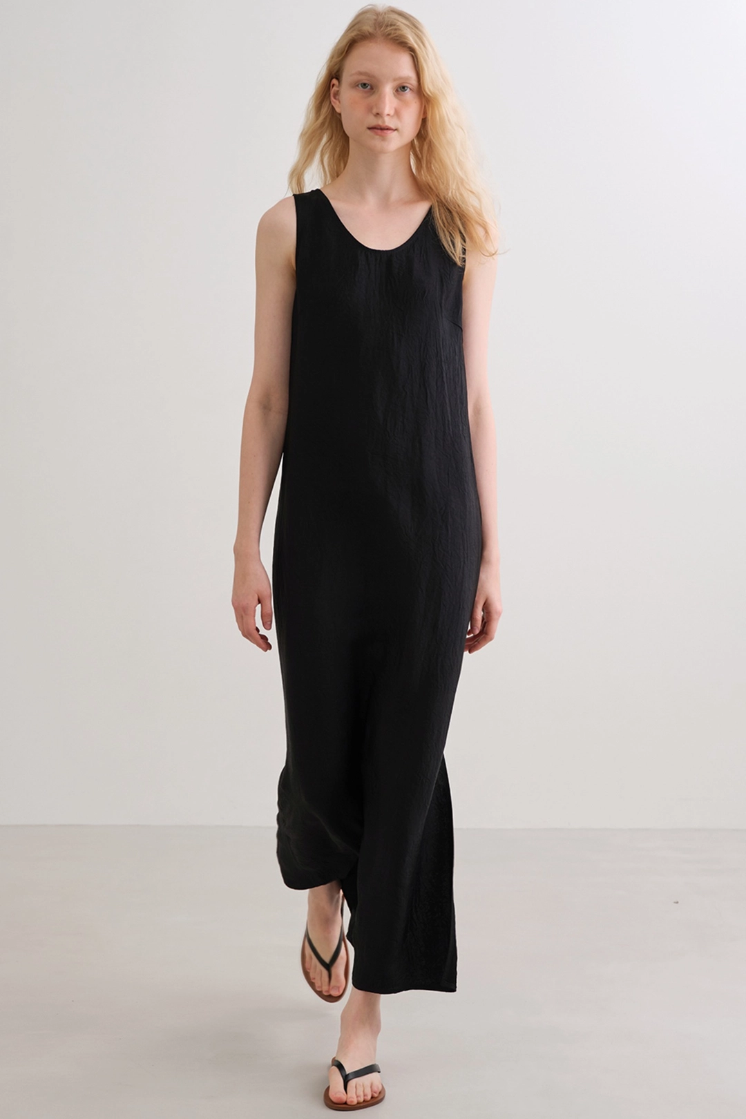 블랭크공삼 silky maxi dress (black) 상품 이미지 2