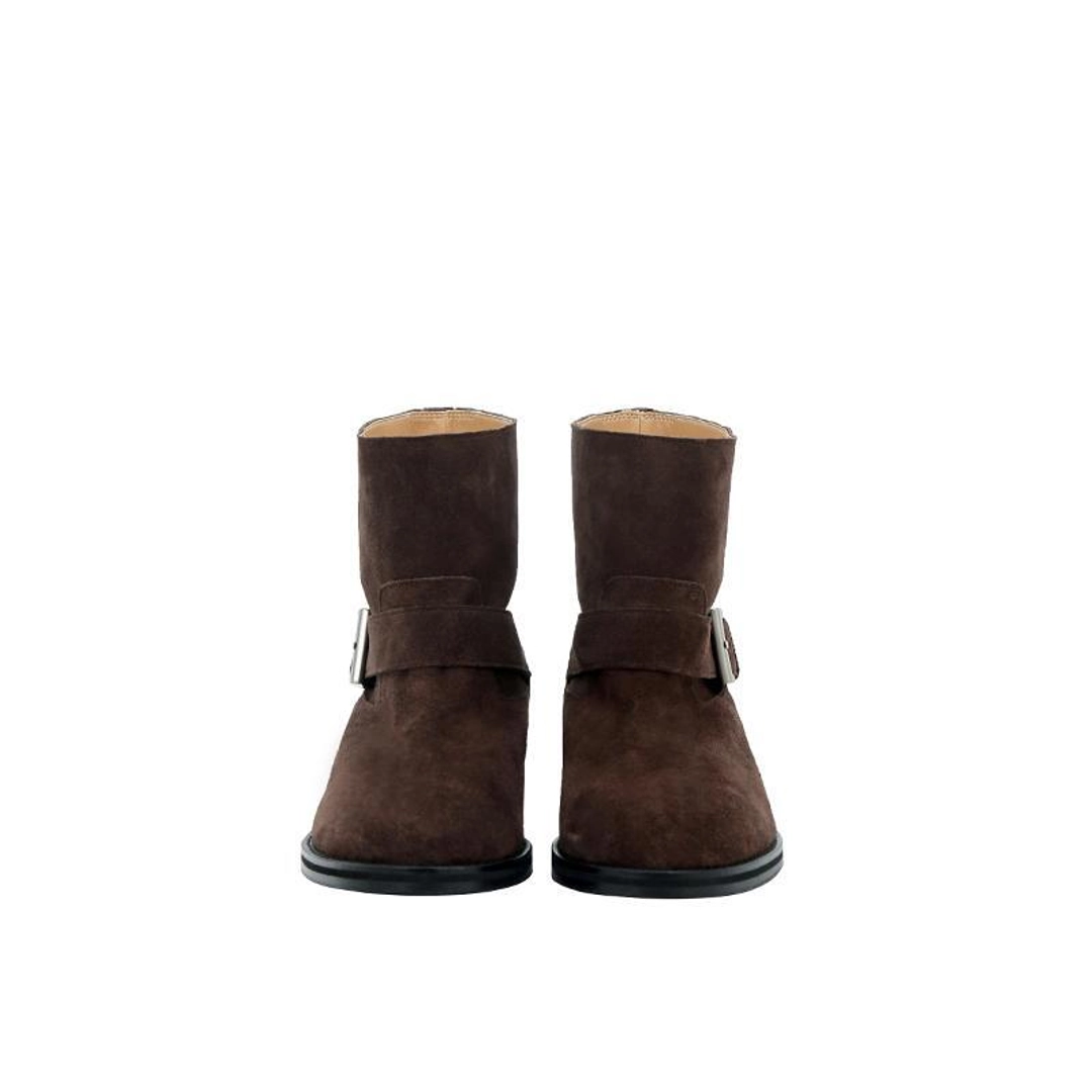 미닛뮤트 shorty buckle boots - suede choco 상품 이미지 3