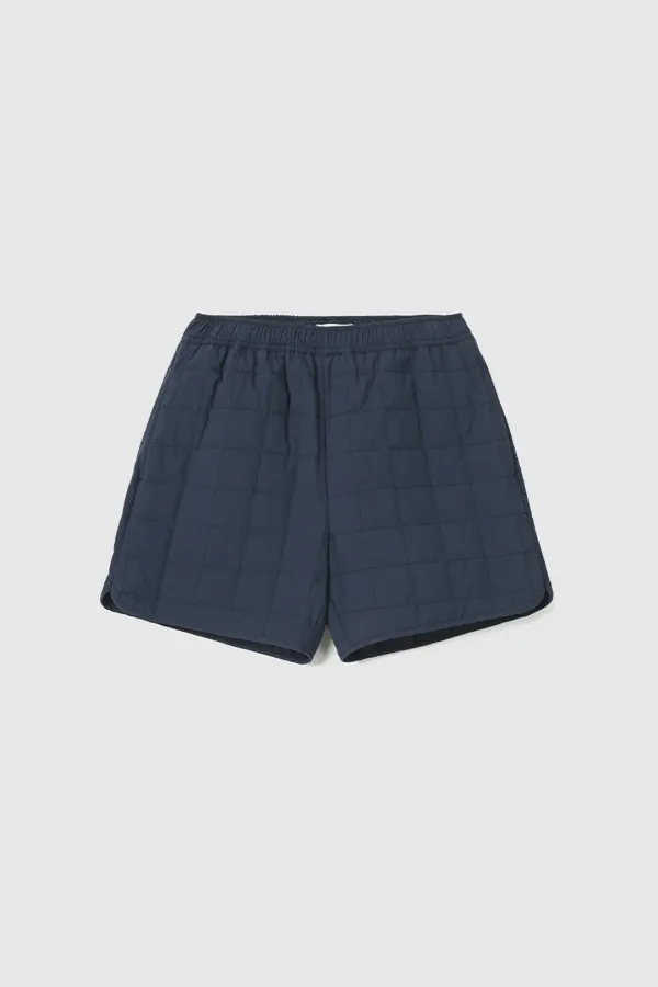 마리보 퀼팅 밴딩 쇼츠 (Navy)