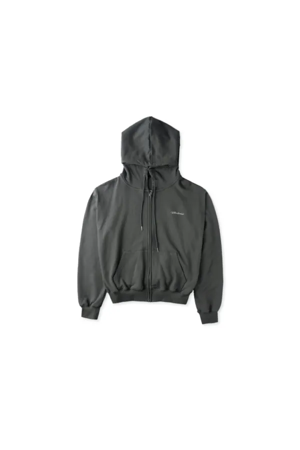 Essential logo hoodie_charcoal