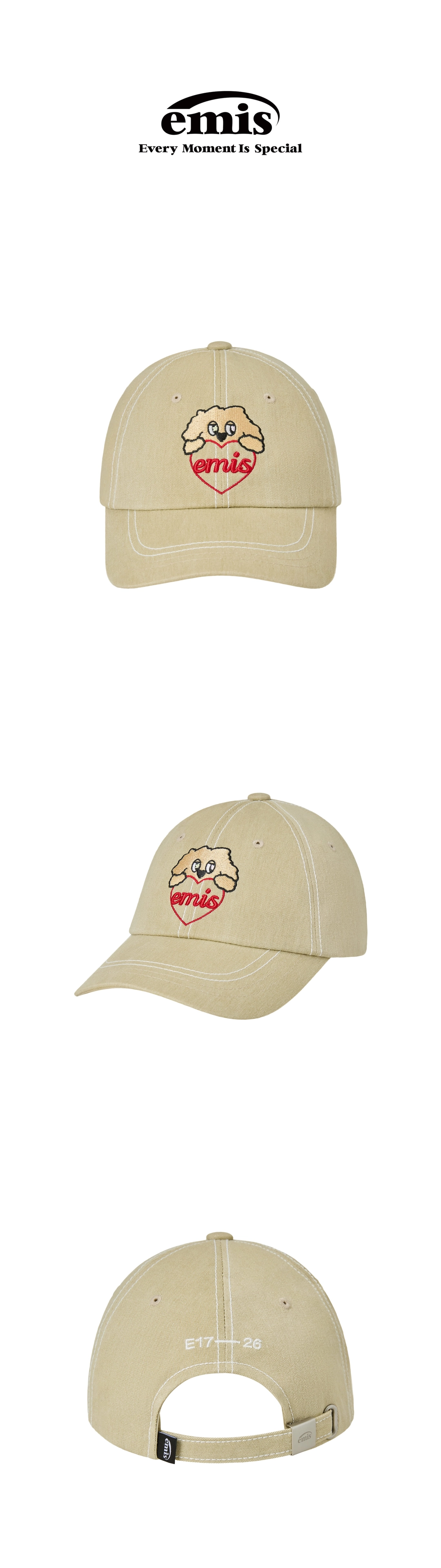 이미스 MISUGI LOVE EMIS BALL CAP-BEIGE 상품 이미지 2
