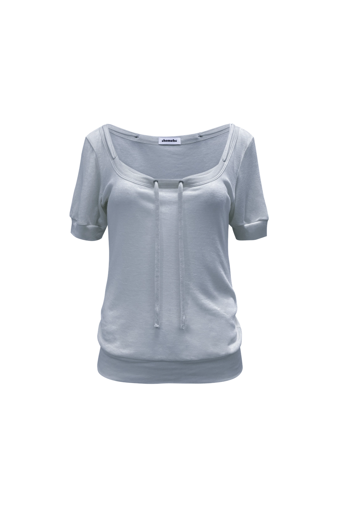 체메씨 LOW-NECK STRAP TOP (SKY) 상품 이미지 1