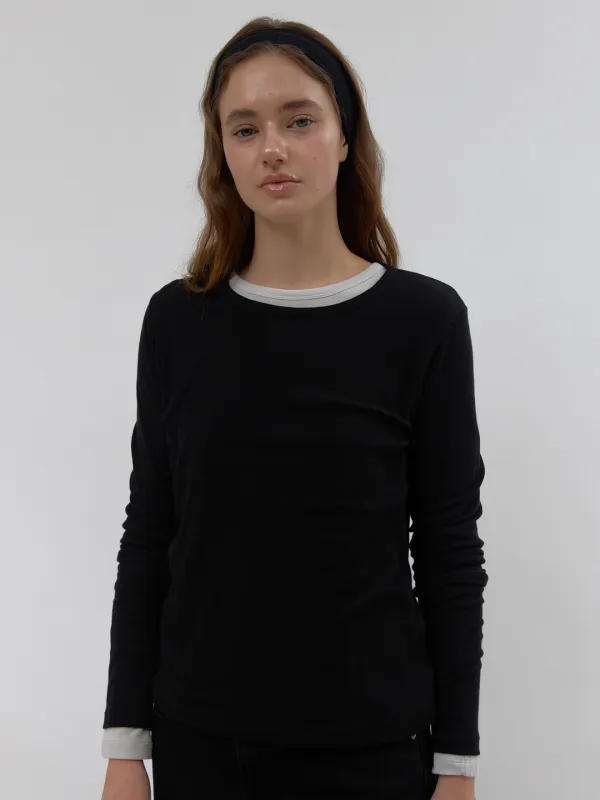 the airy tee (black)
