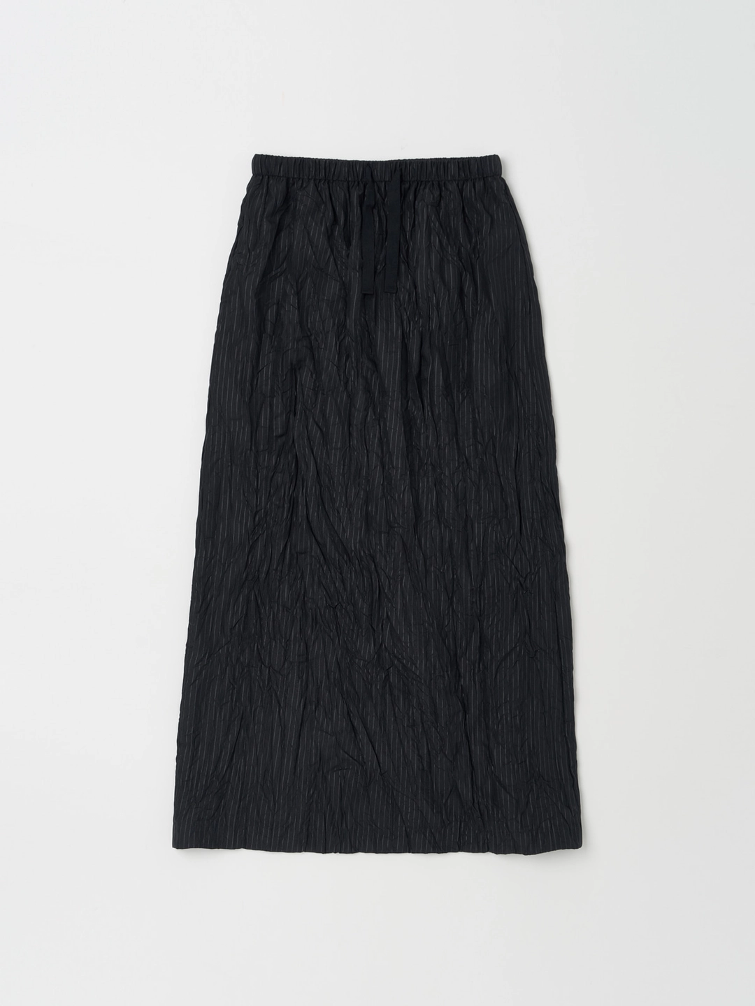 낫띵에브리띵 WRINKLED MAXI SKIRT IN STRIPED BLACK 상품 이미지 1