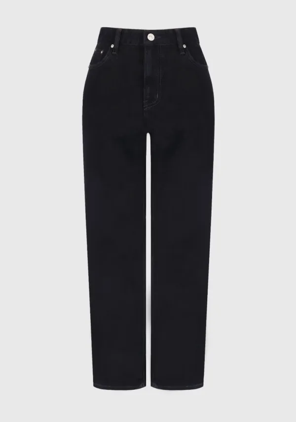 2nd) Kyla Warm Slim Denim Pants Black