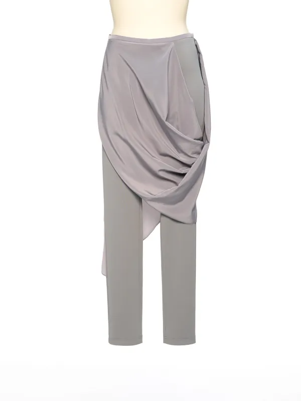 PS26 GRAY DRAPED JERSEY PANTS