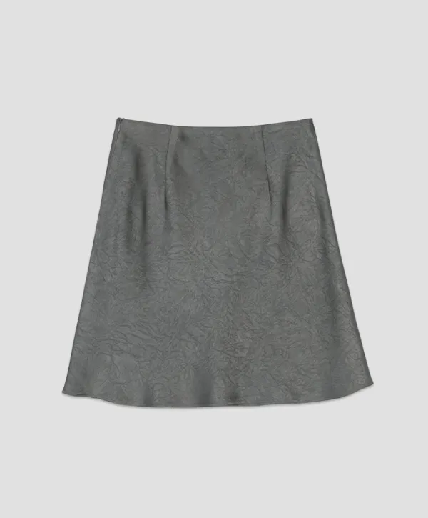 (SK-5085)SATIN BAND MINI SKIRT