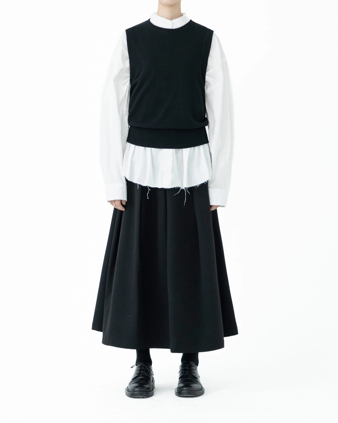 유노이아 oxford mandarin collar shirt (open, 단독 주문 시 선발송) 상품 이미지 2