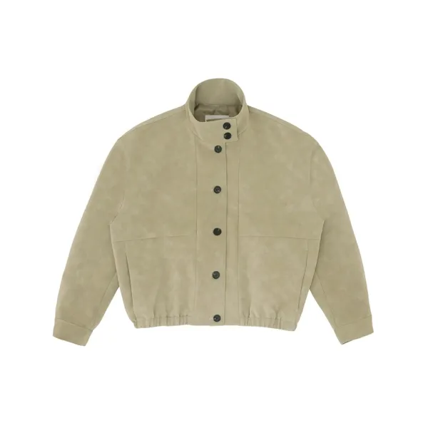 [3rd] Suede Blouson (oatmeal beige)