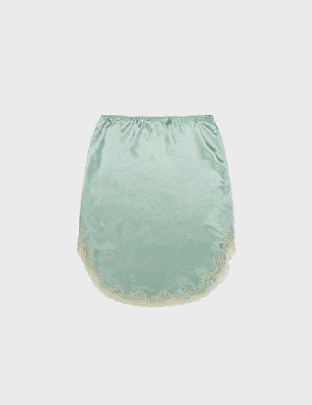 프레클 lace satin skirt in mint 상품 이미지 1