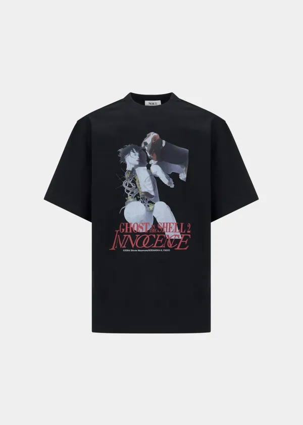 NOICE X GHOST IN THE SHELL INNOCENCE T-SHIRT - BLACK