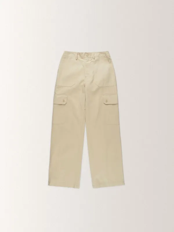 WASHED CARGO PANTS[ BEIGE ]