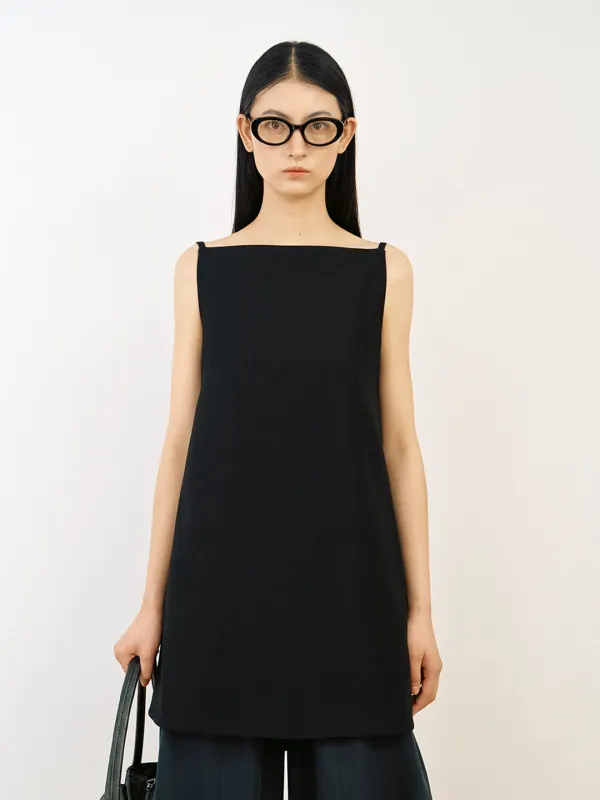 Basic string square dress-top