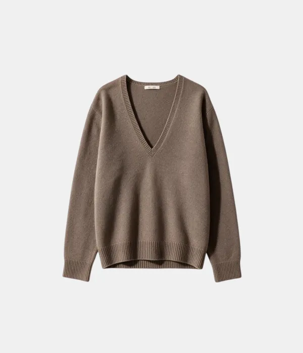 Deep V-neck Cashmere