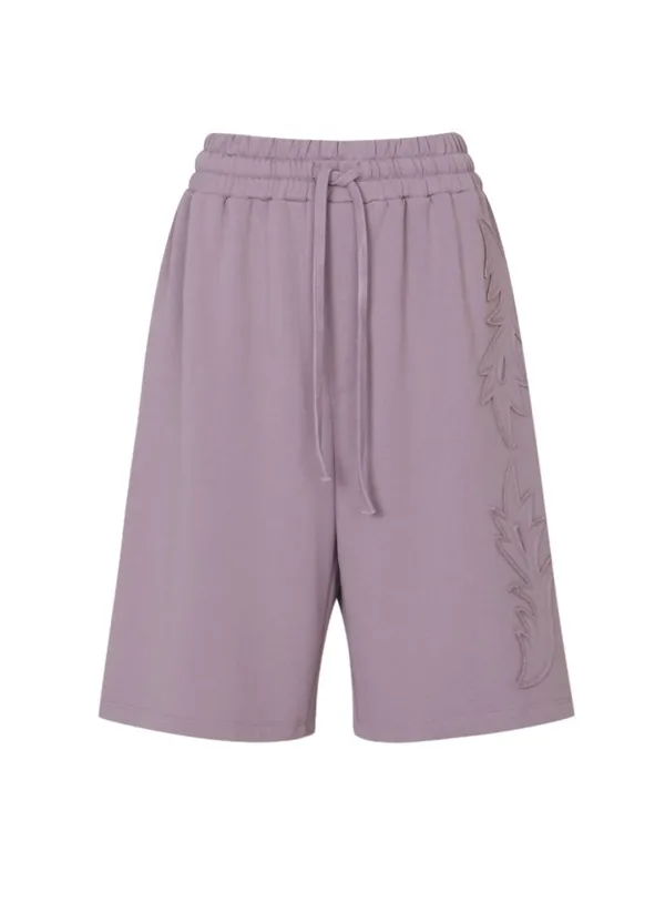Western Sweat Shorts (Purple)