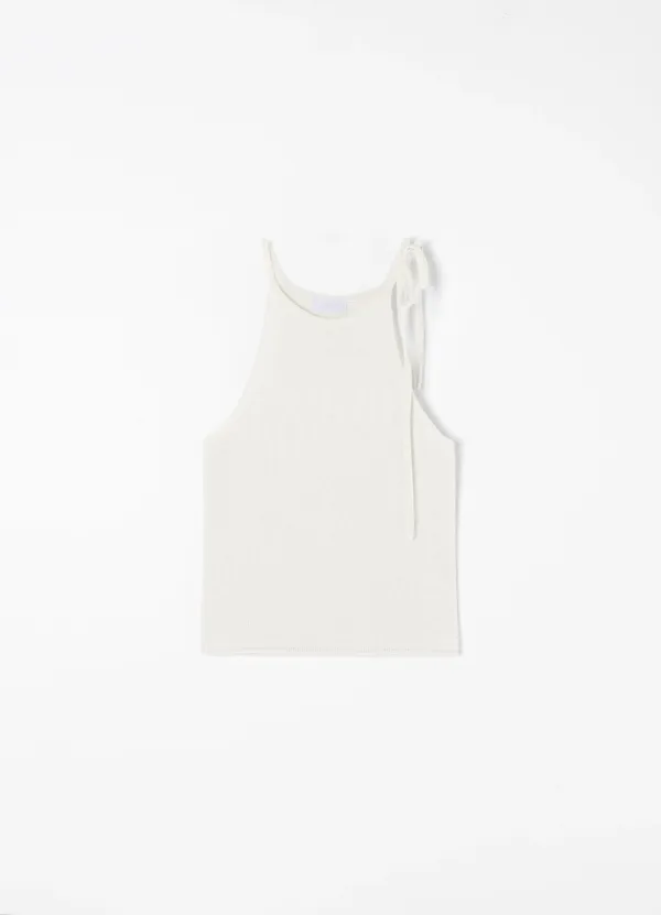 [2ND] Ray Halter Knit(Ivory)