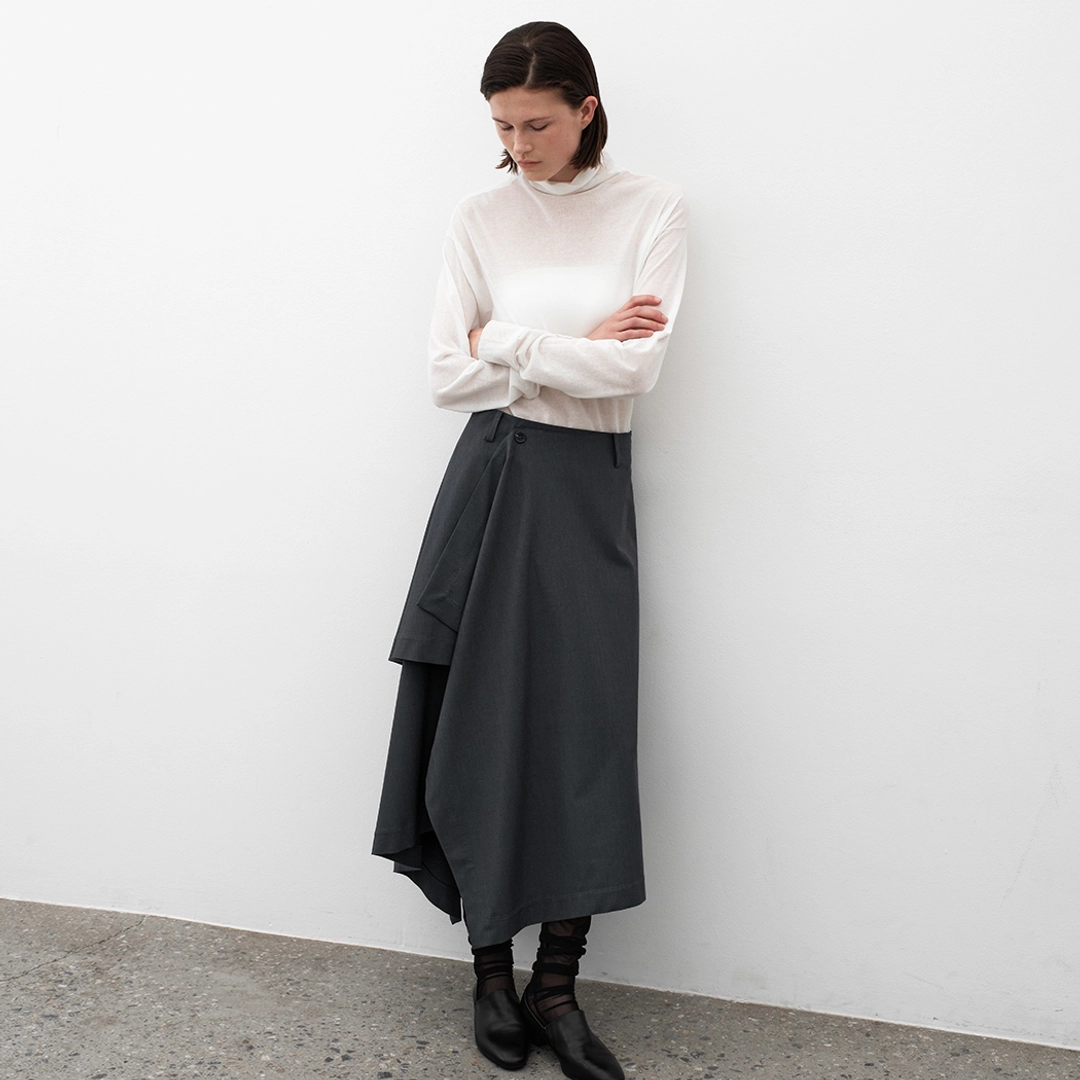 아뜰리에 나인 (SK-5039)TEARD UNBAL FRILL SKIRT 상품 이미지 2