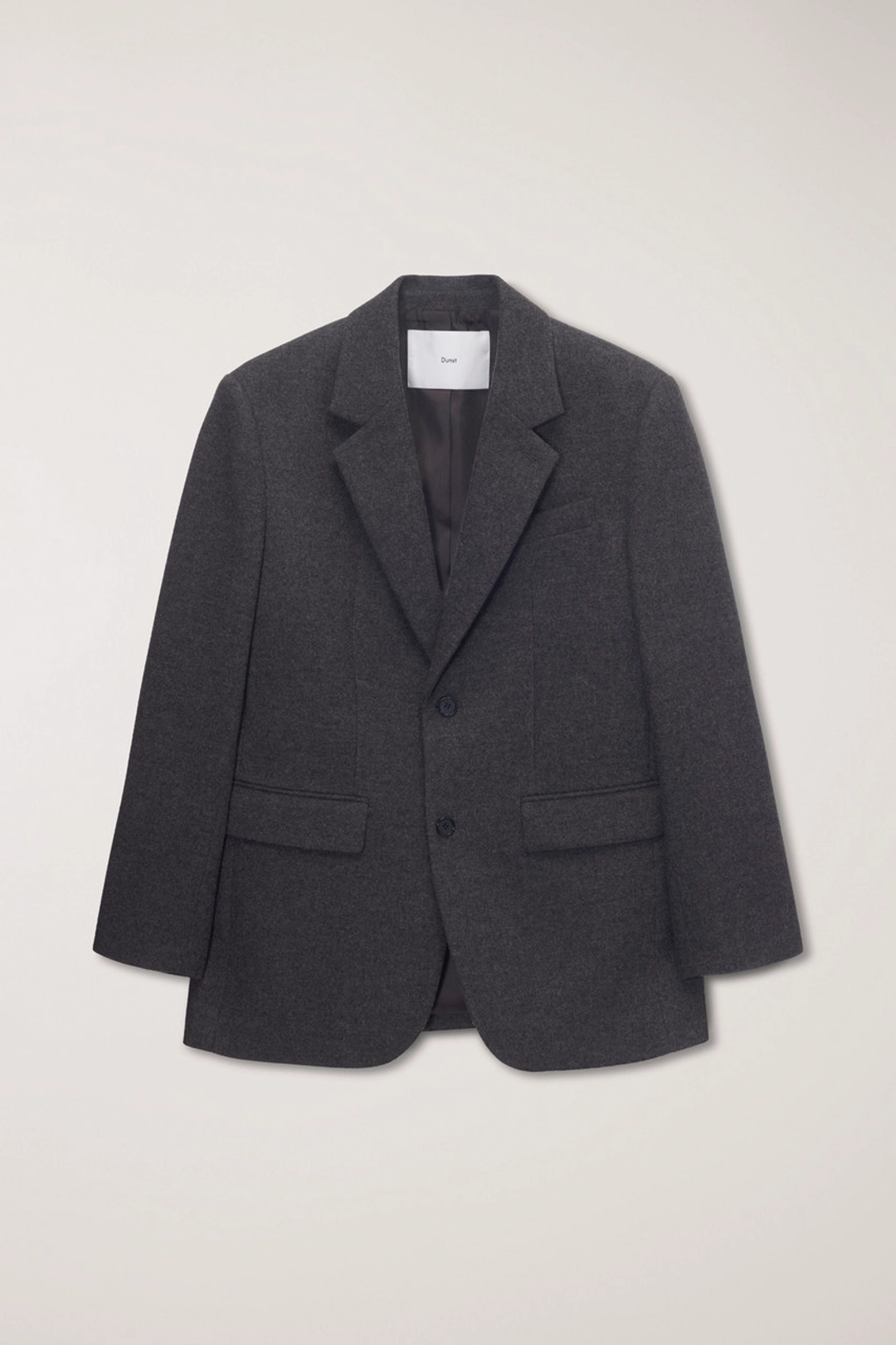 던스트 UNISEX CLASSIC 2 BUTTON WOOL BLAZER CHARCOAL BROWN_UDJA6C107W3 상품 이미지 1