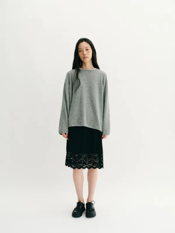Soft Boucle Knit (Melange Gray)