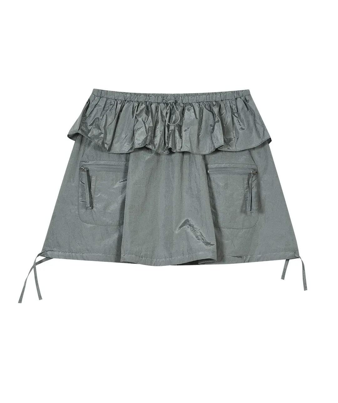 타입서비스 Shiny Balloon Skirt [Charcoal] 상품 이미지 1