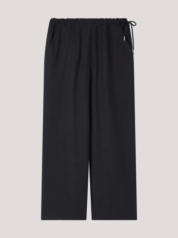 String Banding Pants_Black