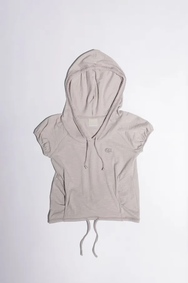 Raglan Hoodie Tee Blush