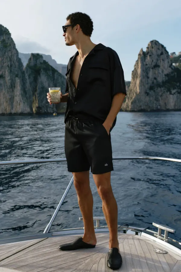 7" Satin Horizon Short - Black