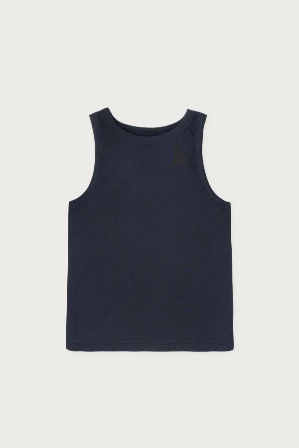BASIC SLEEVELESS TOP DARK LAKE