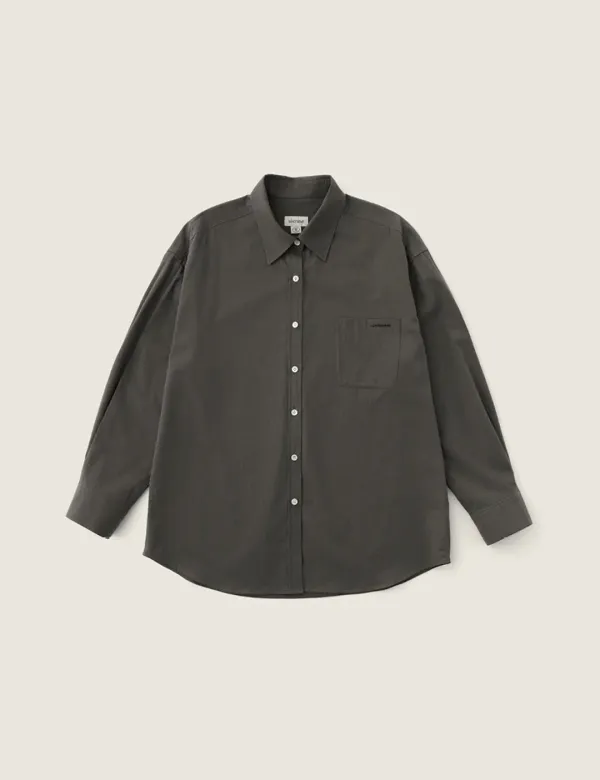 Jane Cotton Shirt (Charcoal)