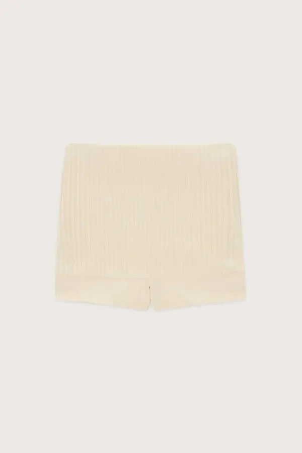 Knit Shorts (Ivory)