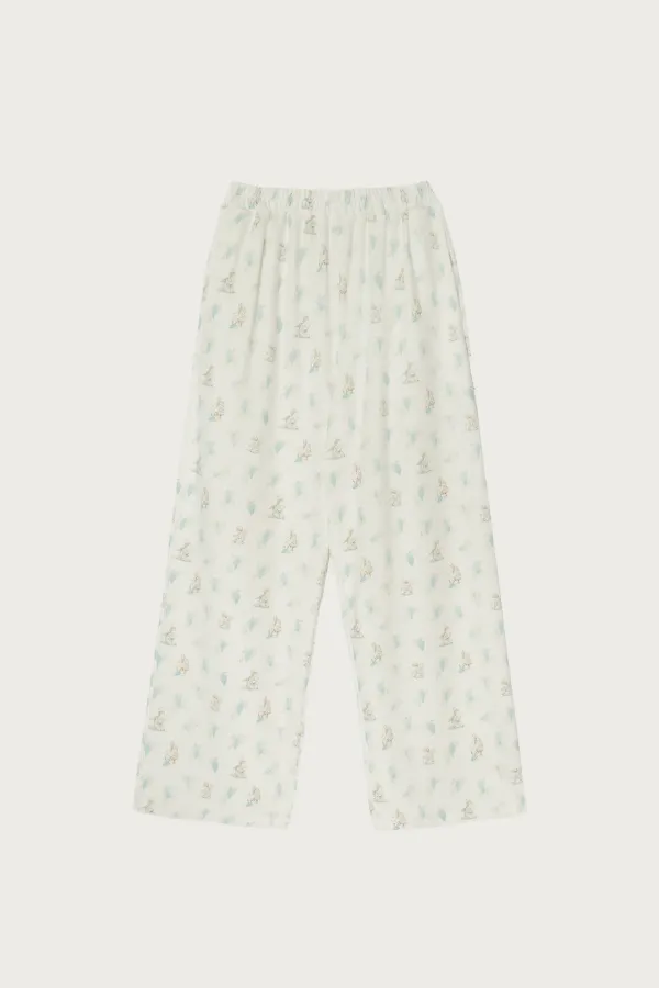 GRAPE ANGEL PANTS WHITE