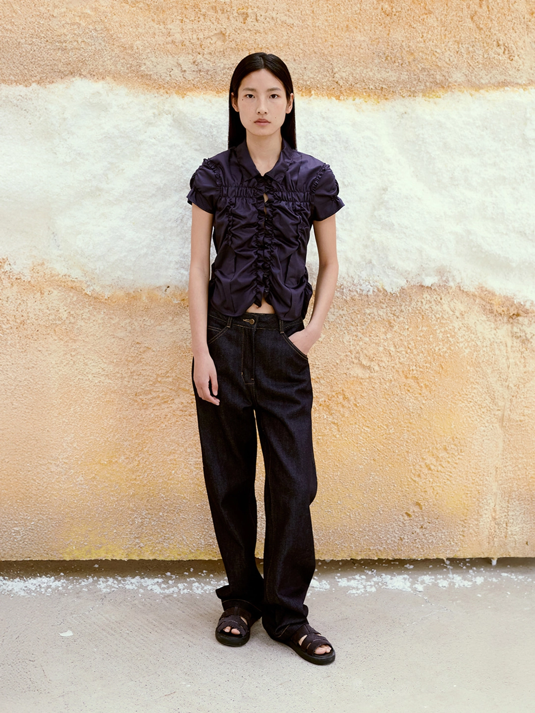 로우클래식 New Straight Fit Denim_Dark Blue 상품 이미지 2