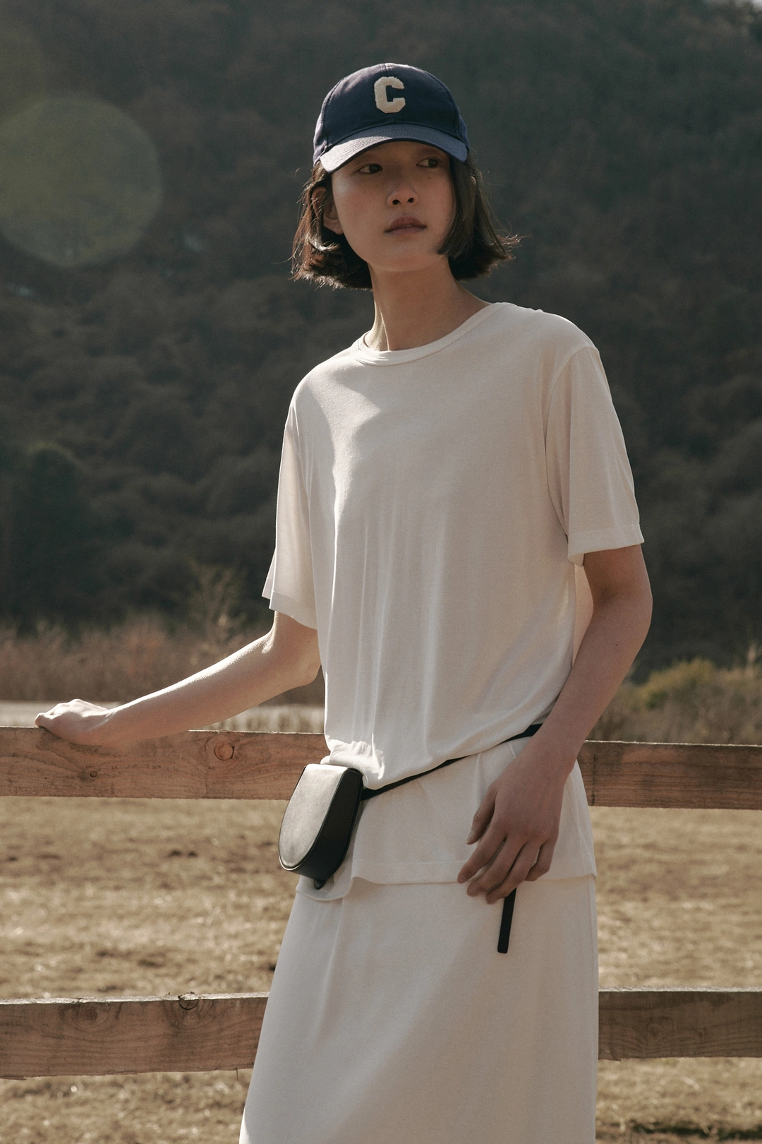 세이지먼트 EVELYN MODAL HALF T_IVORY 상품 이미지 2