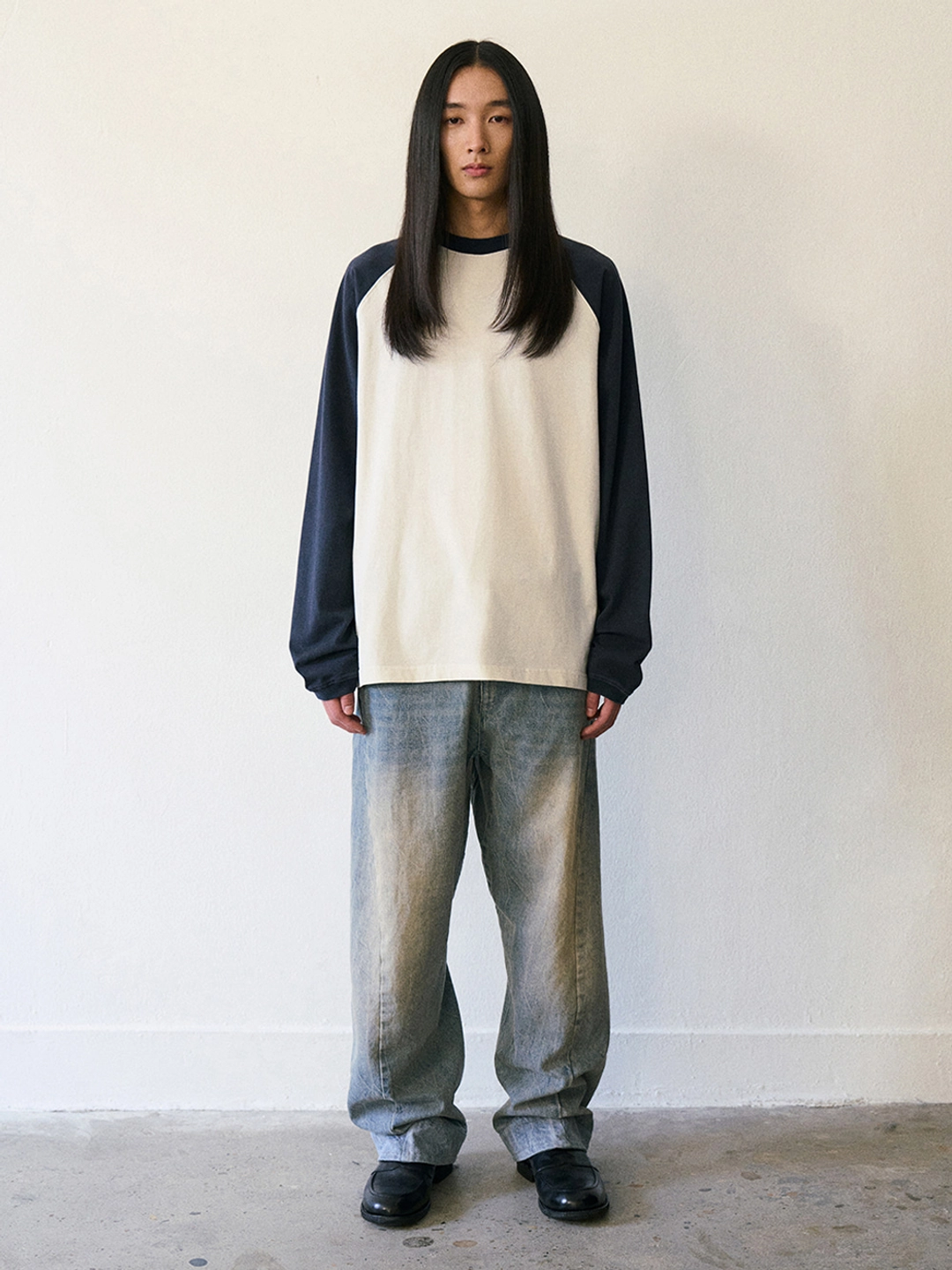 파르티멘토 Raglan Long Sleeve_Navy 상품 이미지 2