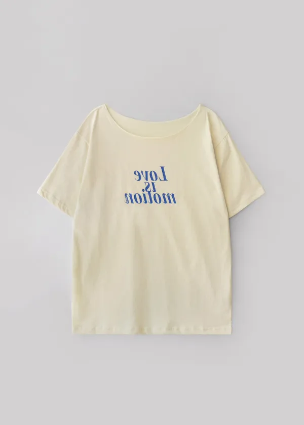 Love is motion half tee (yellow)