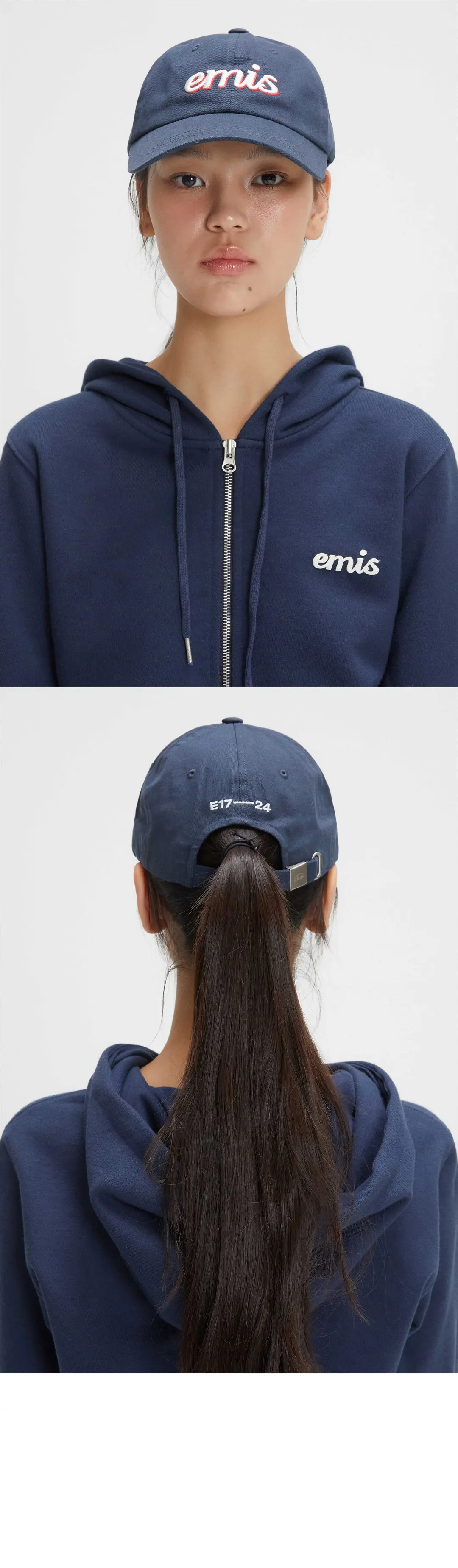 이미스 LAYERED LOGO BALL CAP-NAVY 상품 이미지 2