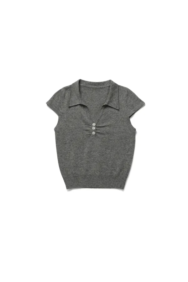Soft linen knit_gray