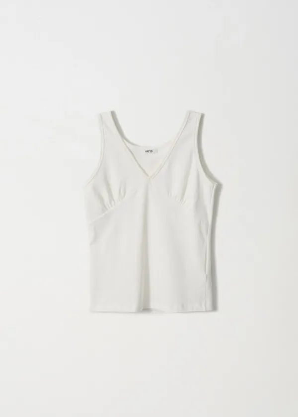 [5th] V-Neck Sleeveless_White