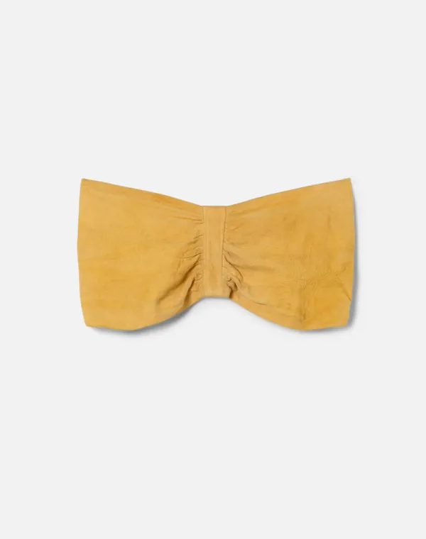 70s Suede Bandeau Top -#1254
