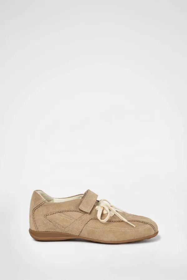 PINKING MARY JANE SNEAKERS / BEIGE