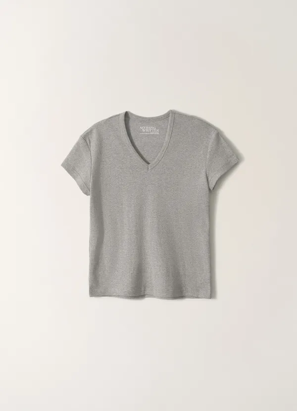 5TH / 90s v-neck t-shirt (Gray)