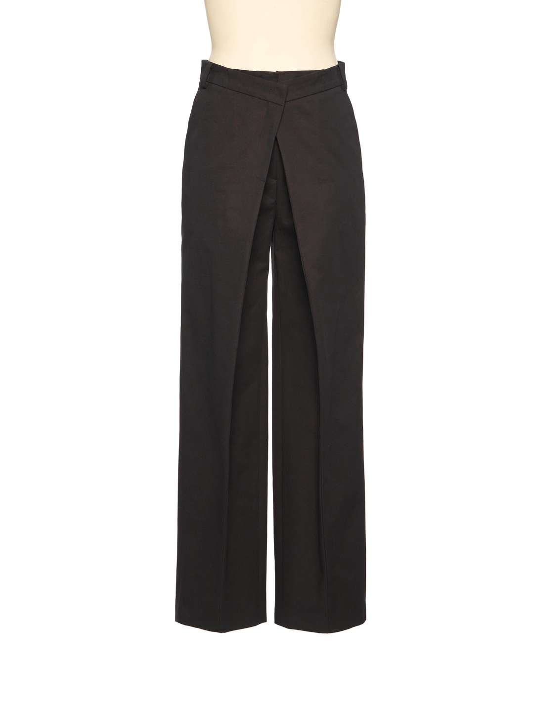 푸쉬버튼 PF26 BLACK FOLDED TUCK WIDE PANTS 상품 이미지 2