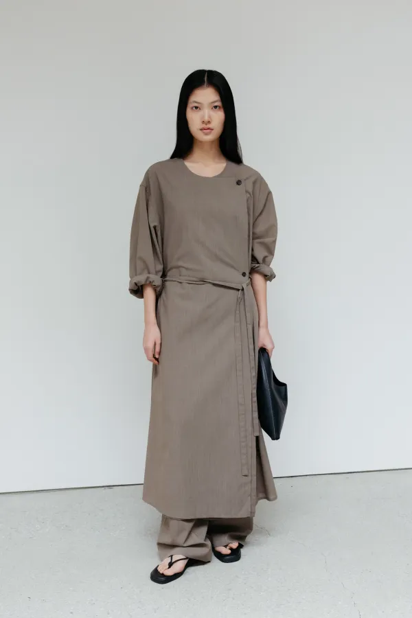 Summer Wool Trench Coat_Khaki