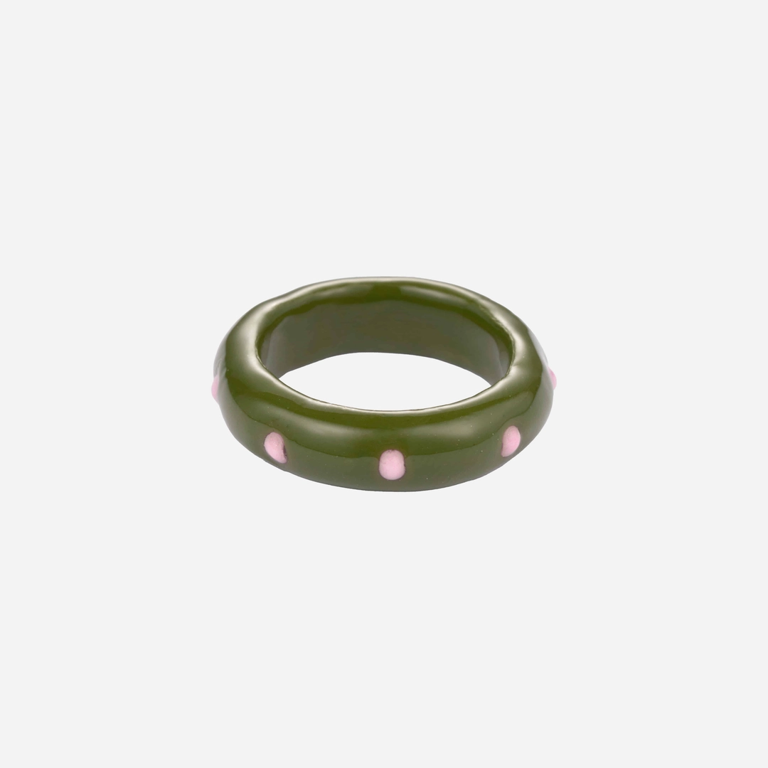 엔프프 mossy dot ring-khaki 상품 이미지 1