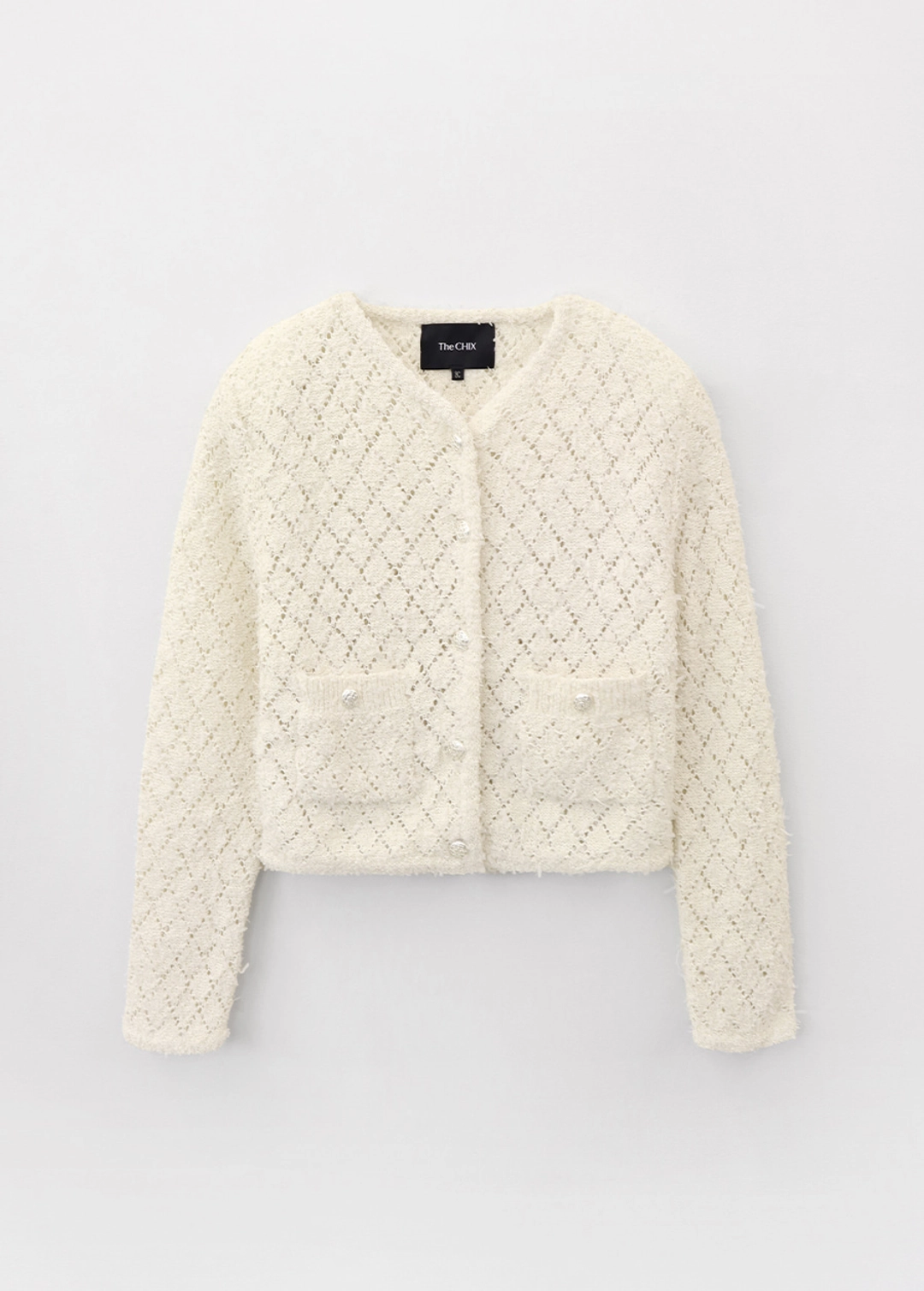 칙스라벨 26FW 안젤로 니트 가디건 - Cream 상품 이미지 1