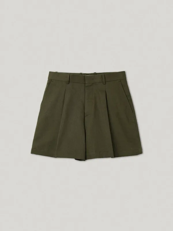 Unsalted Cotton Shorts Khaki (2nd)