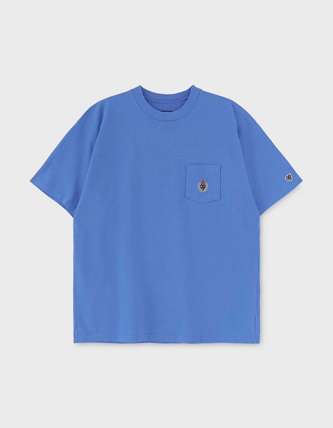 헤리티지플로스 CREST 14S WASHED POCKET T-SHIRT / Blue 상품 이미지 3