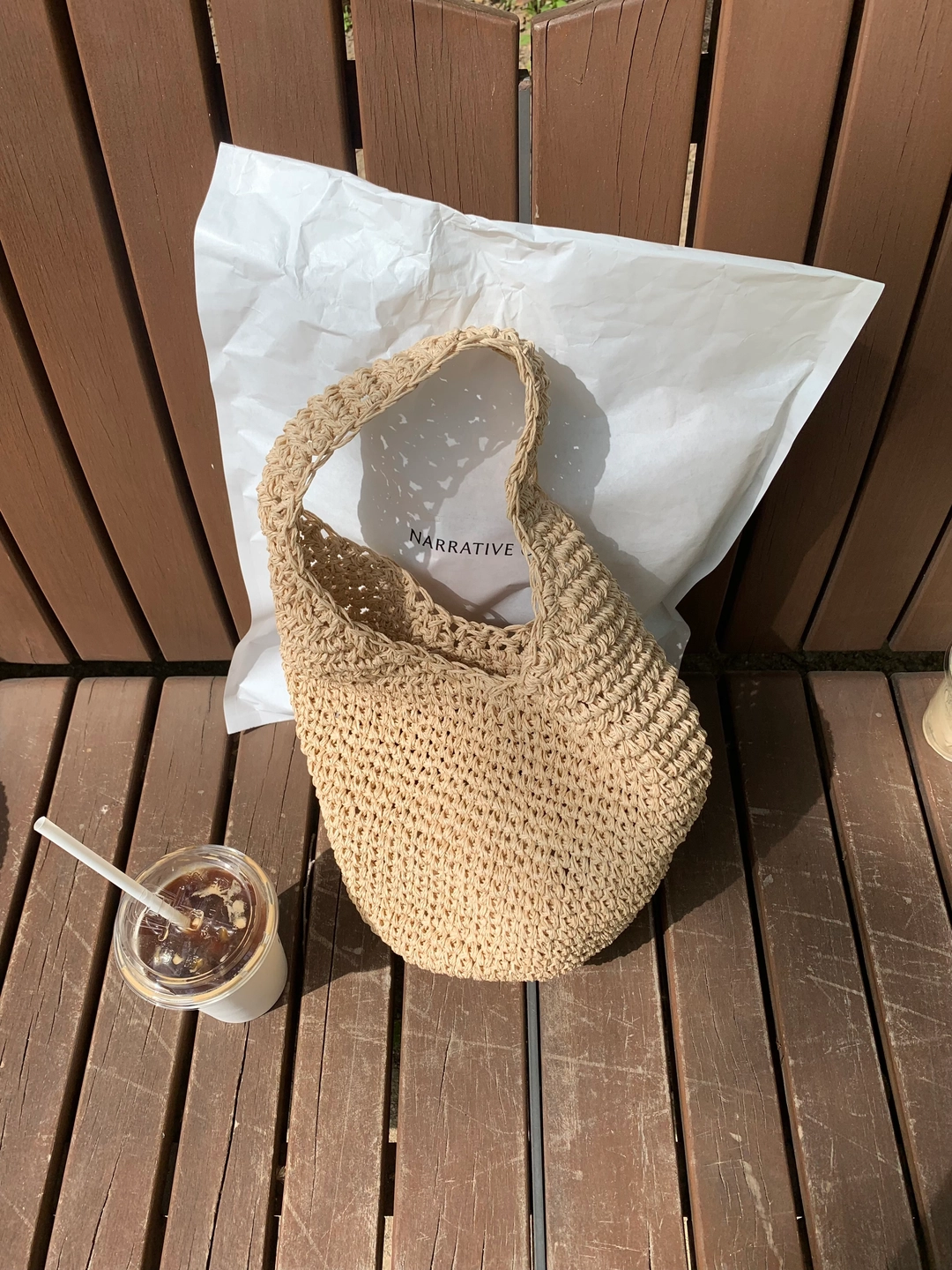 르벙드 raw bag(beige) 상품 이미지 3