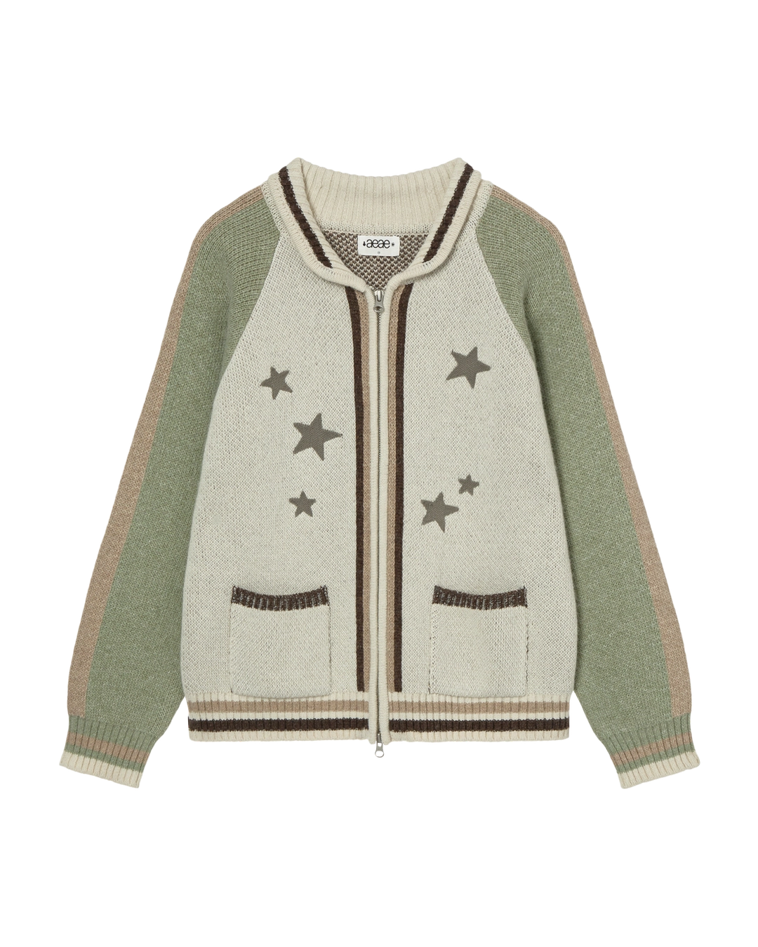 에이이에이이 STAR JACQUARD COWICHAN [KHAKI] 상품 이미지 1
